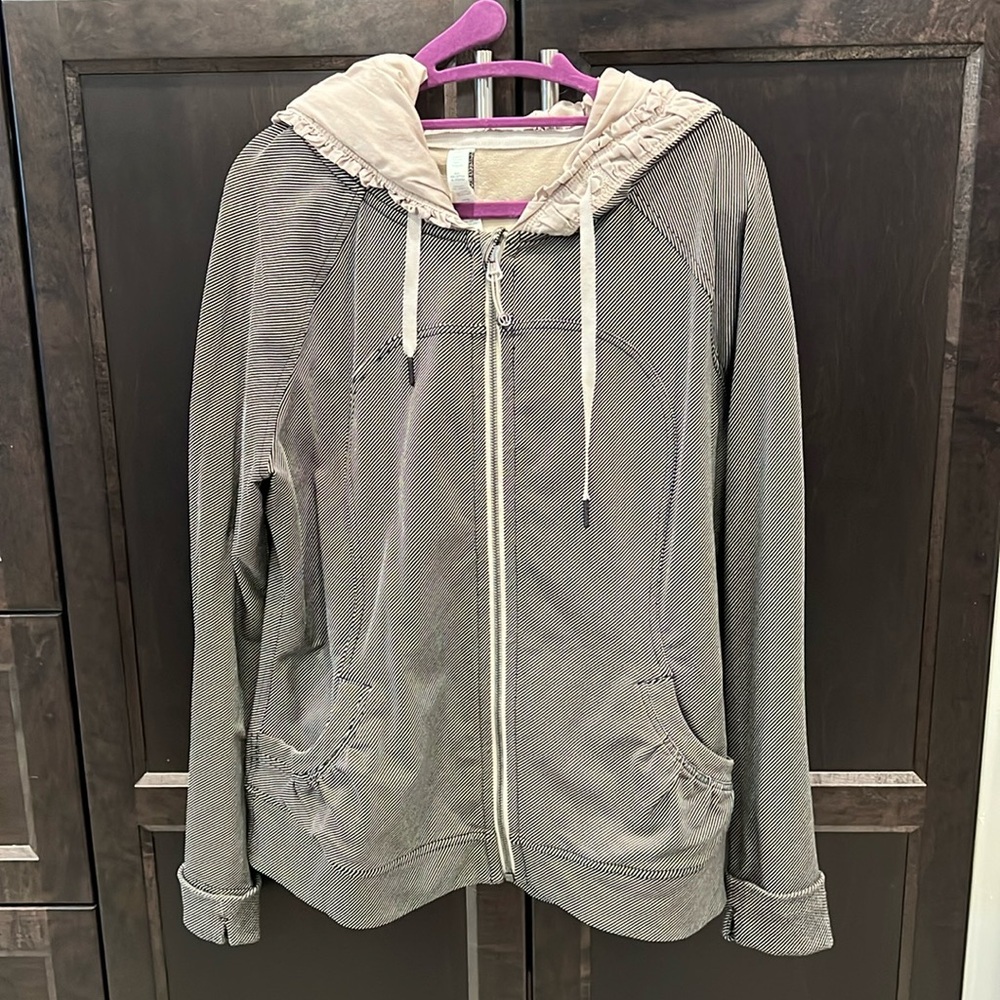 lululemon athletica Gray Hooded Jacket